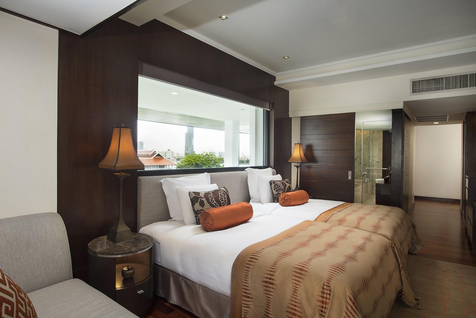 Anantara Riverside Bangkok Resort Εξωτερικό φωτογραφία A bedroom at the Taj Mahal Palace